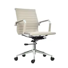 BONNO - Silla De Escritorio Boss Taupe Espaldar Medio