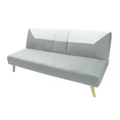 DORMILANDIA - Sofá Cama Pekín gris 2 Puestos Con Cargador y Porta Vasos