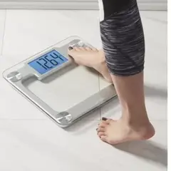 GENERICO - Bascula Digital Taylor 7606cm Plateada, Hasta 200 Kg