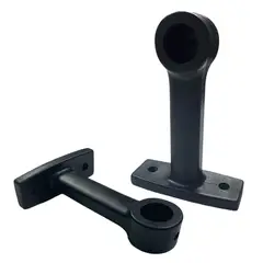 GENERICO - Set x2 Soporte Pasamanos Cerrado 1 ¼ de Alto 18cm
