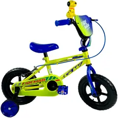 GW - Bicicleta Bmx Niño Rin 12 Fireman Ruedas Auxiliares