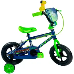 GW - Bicicleta Bmx Niño Rin 12 Fireman Ruedas Auxiliares