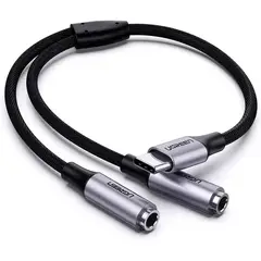 UGREEN - Adaptador Divisor Cable Usb C A Auxiliar 35mm Jack