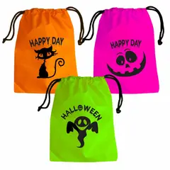 GENERICO - Bolsa De Regalo Para Halloween Dulces X 3 Unidades Surtidos