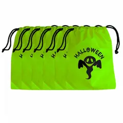 GENERICO - Bolsa De Regalo Para Halloween Dulces X 6 Unidades Verde