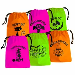 GENERICO - Bolsa De Regalo Para Halloween Dulces X 6 Unidades Surtidos