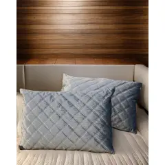 GENERICO - Protector de almohada acolchada Setx2 Color Gris 50x70