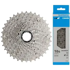 SHIMANO - Pacha + Cadenilla 11-36 Cassette Bicicleta 10v