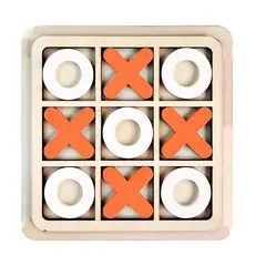 GENERICO - Juego De Mesa Madera Triqui Naranja Didactico Interactivo