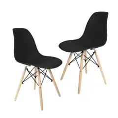 GENERICO - Silla Eames Para Cocina Sala Comedor Decoración Color Negro
