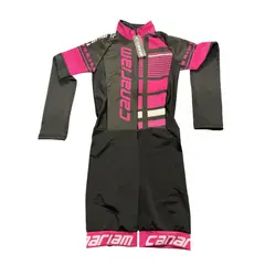 DISTRIONLINE - Uniforme Patinaje Licra Niñas Entrenamiento Y Competencia Color Fucsia Talla 16