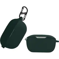 GENERICO - ESTUCHE PROTECTOR VERDE OSCURO EN SILICONA PARA AUDIFONOS WAVE BUDS