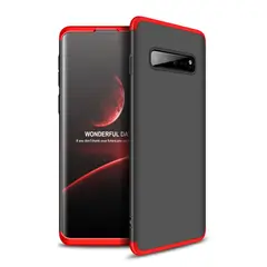 GENERICO - Funda Carcasa Estuche Protector Para Samsung S10 Negro con Rojo