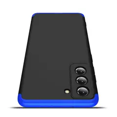 GENERICO - Funda Carcasa Estuche Protector Para Samsung S21 FE Negro con Azul
