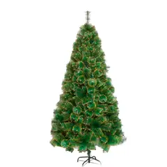 IKSA - Árbol Tipo Pino Canadiense Navidad Punta Dorada 210cm