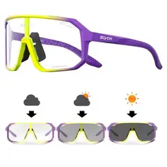 GENERICO - Gafas Fotocromaticas Deportivas - MoradoAmarillo