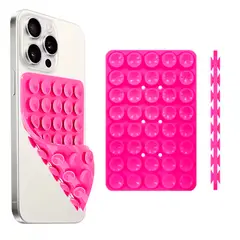 GENERICO - Soporte Trípode Celular Doble Ventosa Fucisa Chupa Silicona Succión