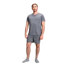ROMANELLA - Pijama Para Hombre Martin CC GRIS