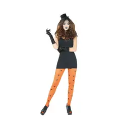 RITCHI - Media Opaca para Mujer Diseño Arañas Estilo Halloween