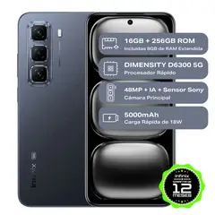 INFINIX - Hot 50 5G 256Gb 8 Ram Negro