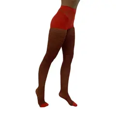 RITCHI - Media Velada Con Diseño Estampado Halloween Naranja