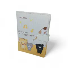 YOYOSO - CUADERNO A5 - GATO - CIERRE MAGNETICO - BLANCO