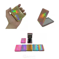 MAZUGI - Espejo Rectangular Tornasol Con Aumento Portátil De Bolsillo