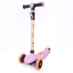 BARBIE - Patineta Scooter Twist 3 Ruedas Violeta