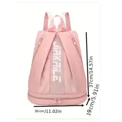 GENERICO - Morral deportivo impermeable con compartimiento de zapatos
