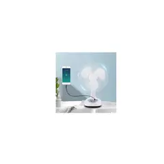 GENERICO - Ventilador Solar De 12 Pulgadas Silencioso De 2 Velocidades Estructura