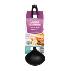 SANREMO - Cucharon Panqueques Plastico Negro