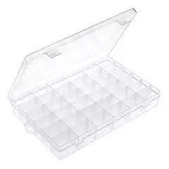 GENERICO - Caja Organizadora 36 Celdas Desmontables Joyas Tornillos