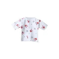 SANTANA - Camiseta Manga Corta Bebé Prematuro Niño Gris Claro