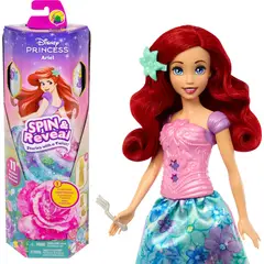 BARBIE - Muñeca Disney Spin Reveal Princesas Ariel