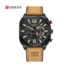 CURREN - Reloj 8398 Clásico Cuarzo cuero