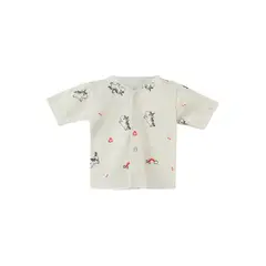 SANTANA - Camiseta Manga Corta Bebé Prematuro Niña Crudo