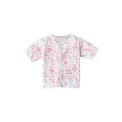 SANTANA - Camiseta Manga Corta Bebé Prematuro Niña Coral_.