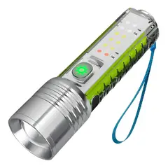 GENERICO - Linterna Metálica Táctica Zoom 520A