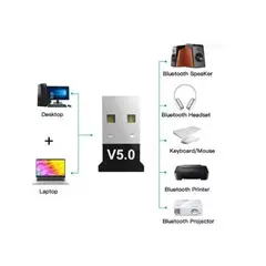 GENERICO - Adaptador Receptor Bluetooth Usb 5.0