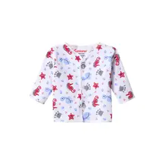 SANTANA - Camiseta Manga Larga Bebé Prematuro Niño Rojo Medio