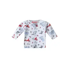 SANTANA - Camiseta Manga Larga Bebé Prematuro Niño Rojo Oscuro