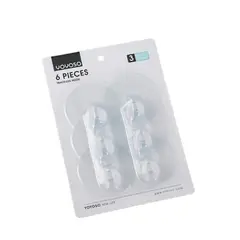 YOYOSO - GANCHOS ADHESIVOS TRANSPARENTES - 8 PCS