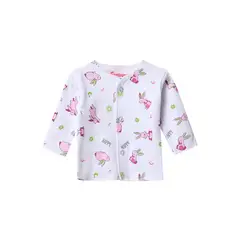 SANTANA - Camiseta Manga Larga Bebé Prematuro Niña Fucsia Medio_.