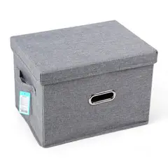 YOYOSO - CAJA ORGANIZADORA CON TAPA GRIS - GRANDE