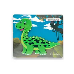 GENERICO - Rompecabezas Didáctico Dinosaurio Multicolor Isanosaurus