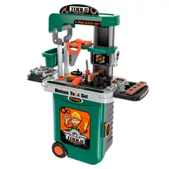 GENERICO - Set Maleta Ruedas Herramientas Lujo Ruedas Juguete 3 En 1