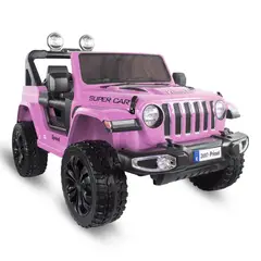 PRINSEL - Camioneta Carro Eléctrico Montable Wrangler Rosado 12V