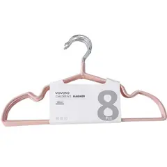 YOYOSO - GANCHO DE ROPA PARA NIÑAS ROSA - 8 UND