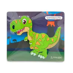 GENERICO - Rompecabezas Didáctico Dinosaurio Colores Tiranosaurio Rex