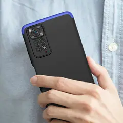 GENERICO - Funda Carcasa Estuche Protector Para Redmi note 11 / 11S Negro Azul